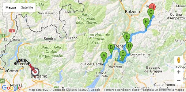 From Riva del Garda to Canazei