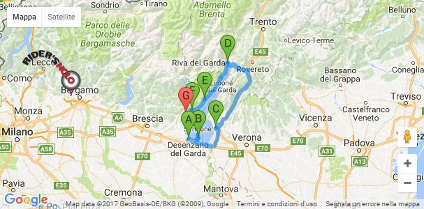 Tour del lago di Garda